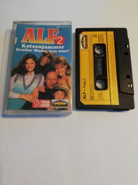 Alf Folge 2 Katzenjammer/Großer Mann. was nun? Schwarz mit Gelben Aufkleber 835 073-4 Karussell(Innencover beschrieben)